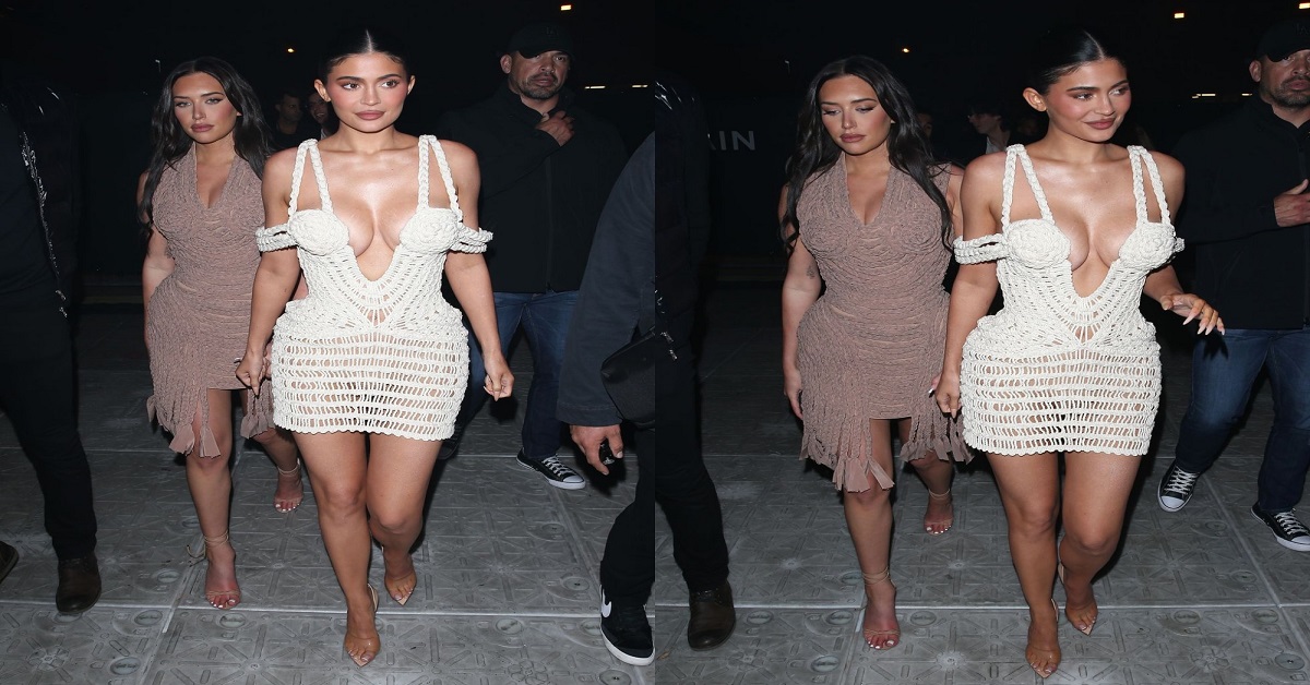 Kylie Jenner Is Keeping Summer Alive in This See-Through Crochet Dress