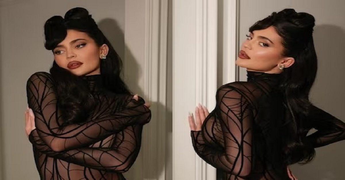 Kylie Jenner Strips Down to Sheer Black Dress, Raises Temperature in Sexy Pics ‘From Night At The Museum’