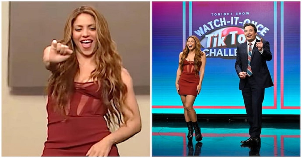 Shakira nails Jiggle Jiggle dance challenge on Jimmy Fallon’s show. Internet loves it