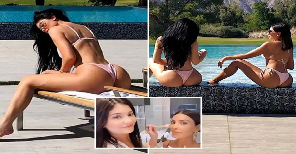 Kylie Jenner strips to thong ʙικιɴι as she parties by the pool in Palm Springs to celebrate Kim Kardashian’s birthday