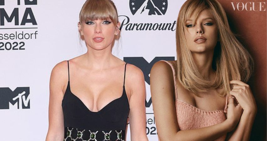 Taylor Swift Puts On A Busty Display In A Low-Cut Black Bodysuit