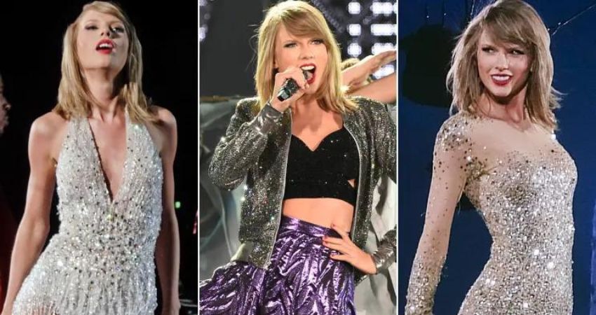 All grown up: Taylor Swift shows off her never-ending pins in Sєxy monochrome dress