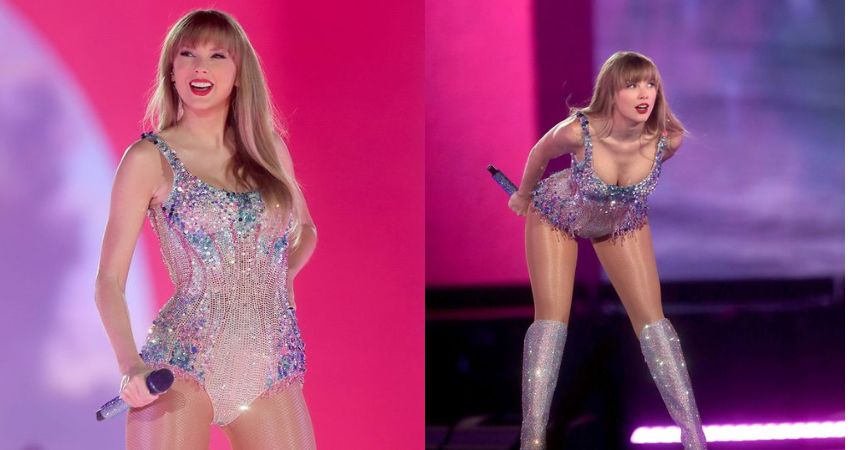 Taylor Swift stuns in rhinestone bodysuit as she kicks off Eras tour in Arizona