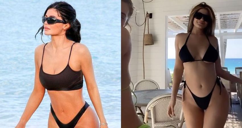 Kylie Jenner Looks Super Hot As She Strikes a Pose in Black Bikini (See Pics)