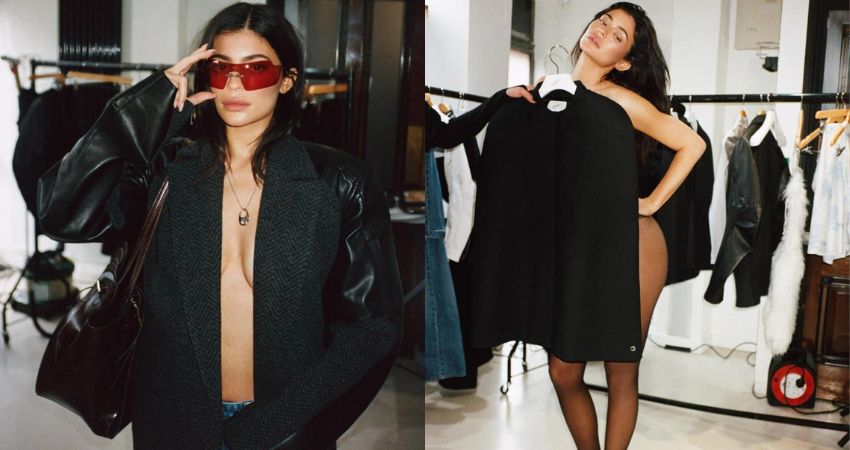 Kylie Jenner goes totally topless in just an unʙuттoned black blazer in new Sєxy pH๏τoshoot