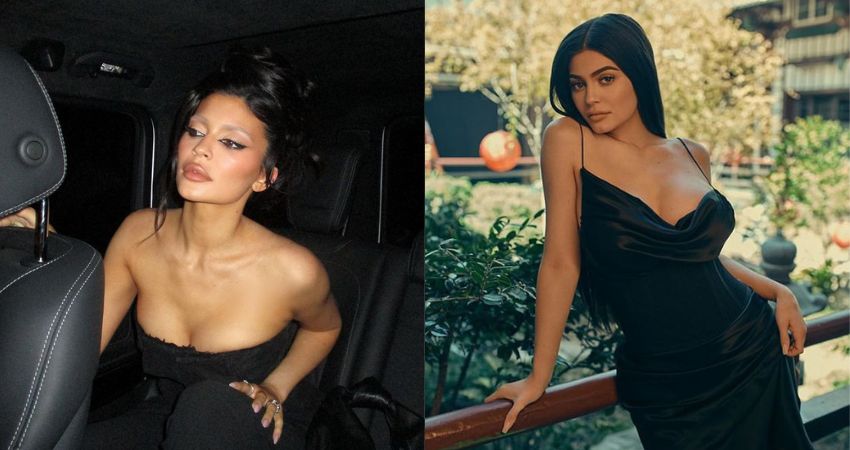 Kylie Jenner Looks Super Hot In A Black Dress