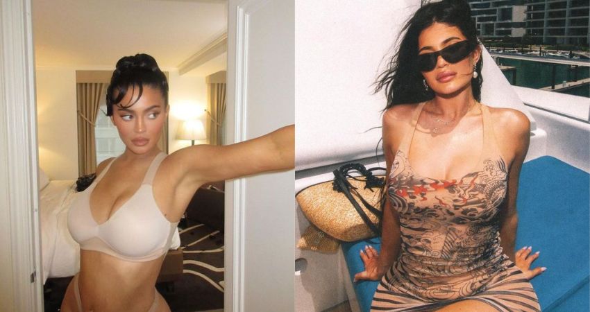 Kylie Jenner shows off major cleavage & almost spills out of tiny silver ʙικιɴι in NSFW pH๏τo