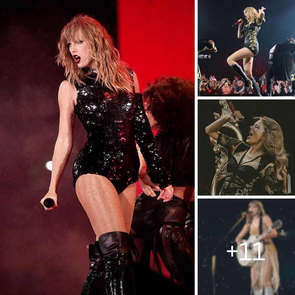 Taylor Swift Rocks London in a Sexy Glittery Jumpsuit