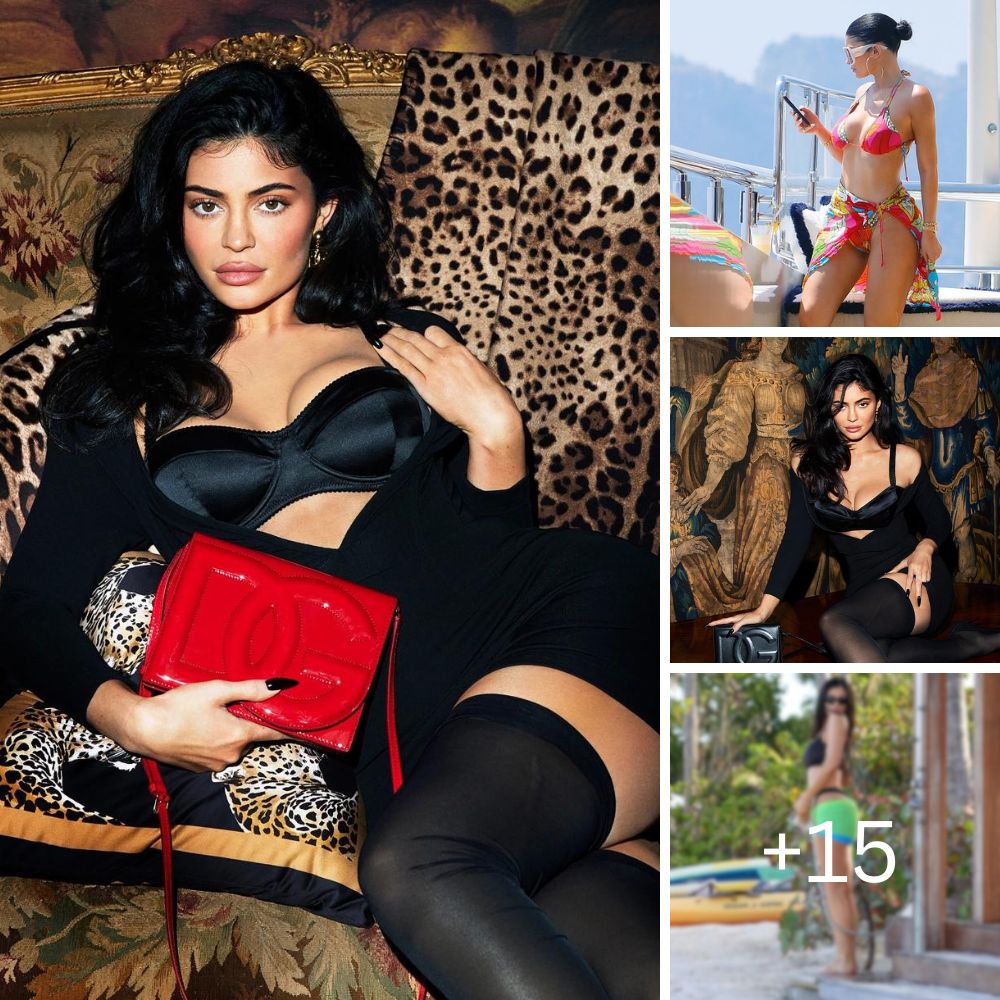 Kylie Jenner stuns in black satin bra and suspenders for Sєxy pH๏τoshoot