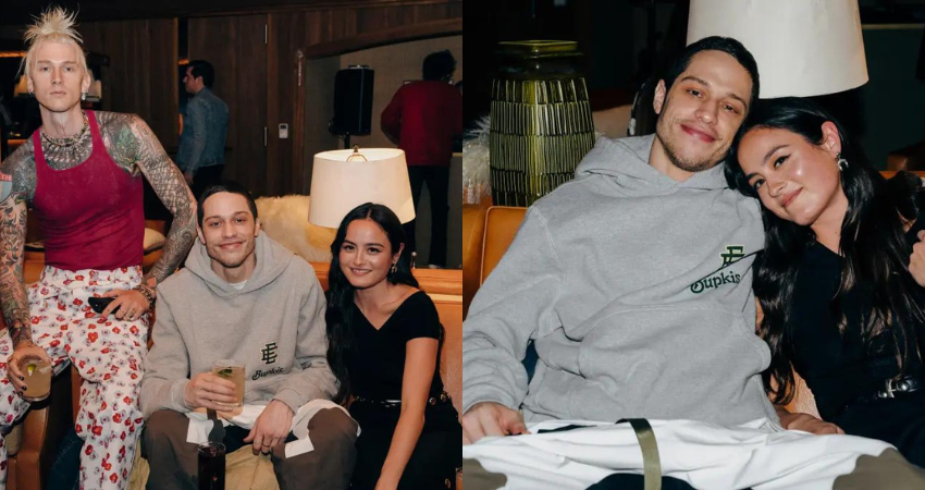 Pete Davidson, Chase Sui cuddle at ‘Bupkis’ party after avoiding red carpet together