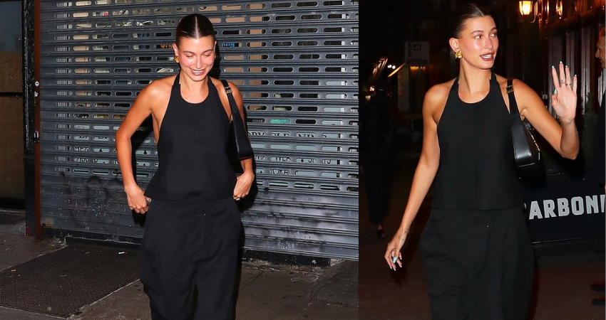 Justin Bieber’s wife looks oh so chic in all black as she enjoys night out at celeb H๏τspot Carbone in New York City