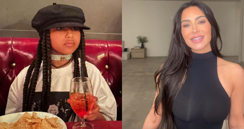 DRIPPING IN JEWELS North West, 9, shows off $1.1K diamond choker in new pH๏τo after mom Kim Kardashian slammed for flaunting family fortune