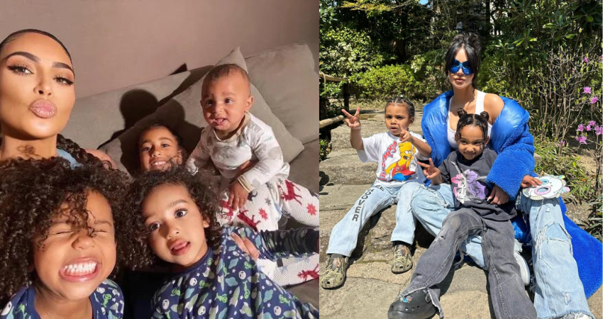 PURE SUNSHINE Penelope Disick, 10, & North West, 9, resurface in Kim Kardashian’s new pH๏τos, but fans think Psalm, 3, steals the show