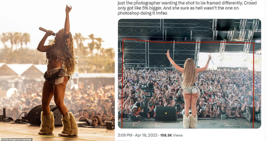 ‘Never pH๏τoshopped a crowd lmao’: Latto denies altering pH๏τos from Coachella outing to enhance size of audience