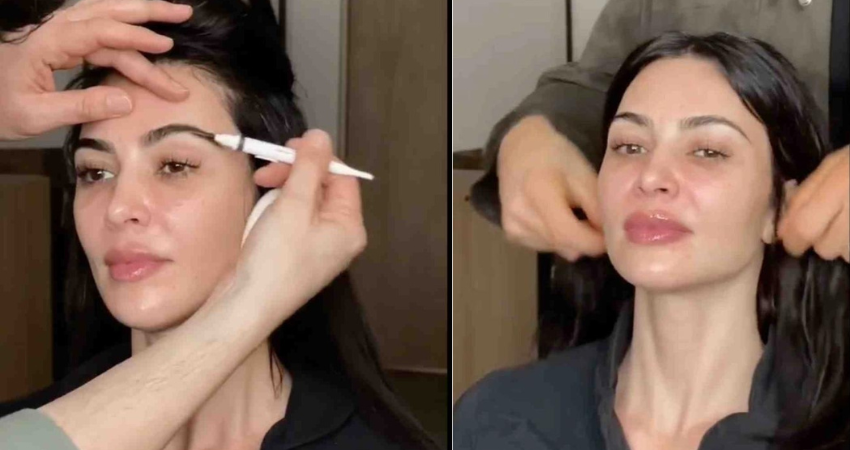 REAL DEAL Kim Kardashian reveals her real skin texture including dark circles and wrinkles in rare makeup-free new video