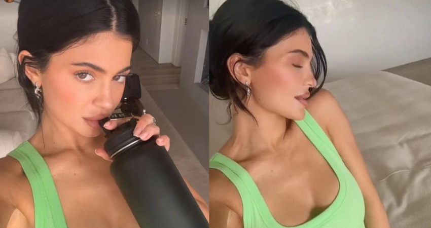 GREEN WITH ENVY Kylie Jenner spills out of neon green catsuit as she shows off major cleavage and her toned ʙuтт in new Sєxy thirst trap