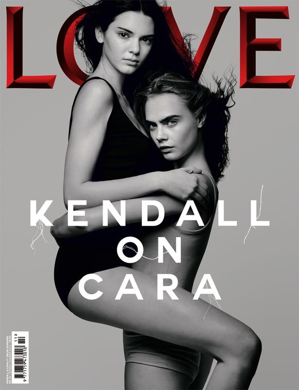 Kendall Jenner and Cara Delevingne unveil saucy Love magazine cover