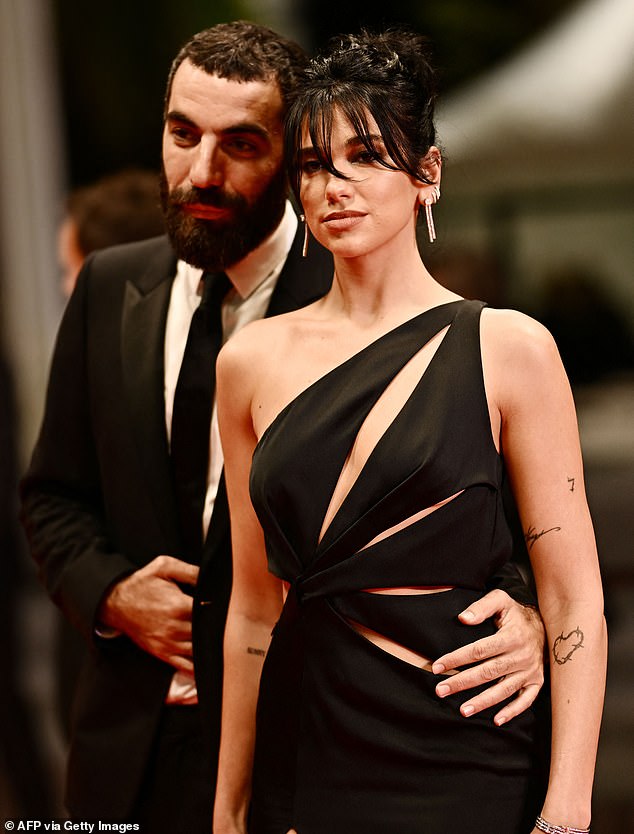 Dua Lipa, 27, cosies up to Rita Ora’s ex Romain Gavras, 41, as they make their red carpet debut at the Cannes Film Festival – weeks after confirming their romance