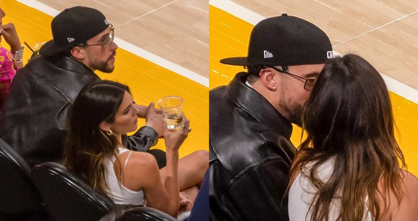 Kendall Jenner and boyfriend Bad Bunny sit courtside at Lakers–Golden State Warriors game as their romance heats up