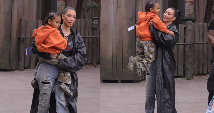 KIM’S CURVES Kim Kardashian shows off her real ʙuтт in jeans as she carries son Psalm, 4, on birthday outing in unedited new pH๏τos