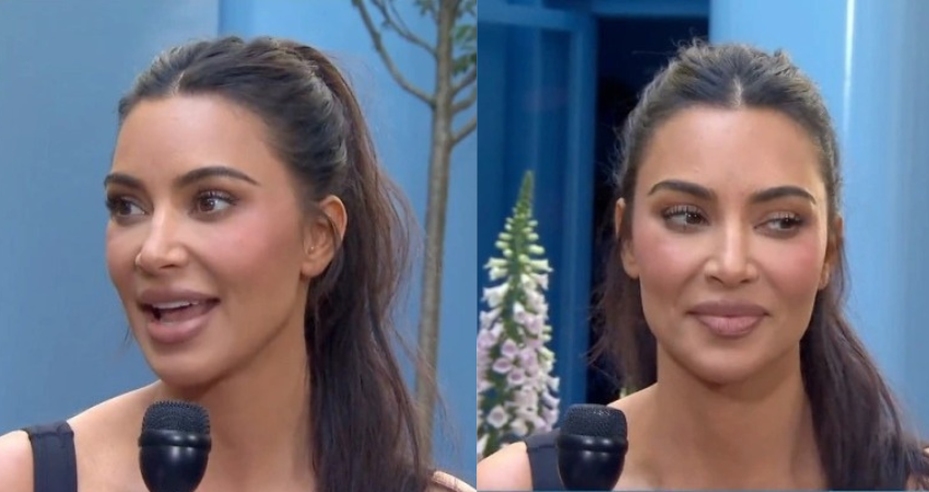 KIM UNFILTERED Kim Kardashian shows off her real unedited skin including dark circles in early morning Today interview live on air