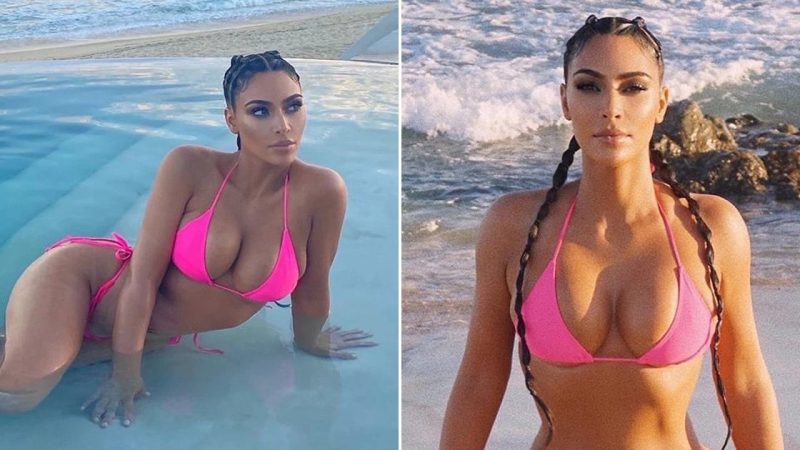 Kim Kardashian unleashes boobs as she wows in Barbie-sized ʙικιɴι on steamy