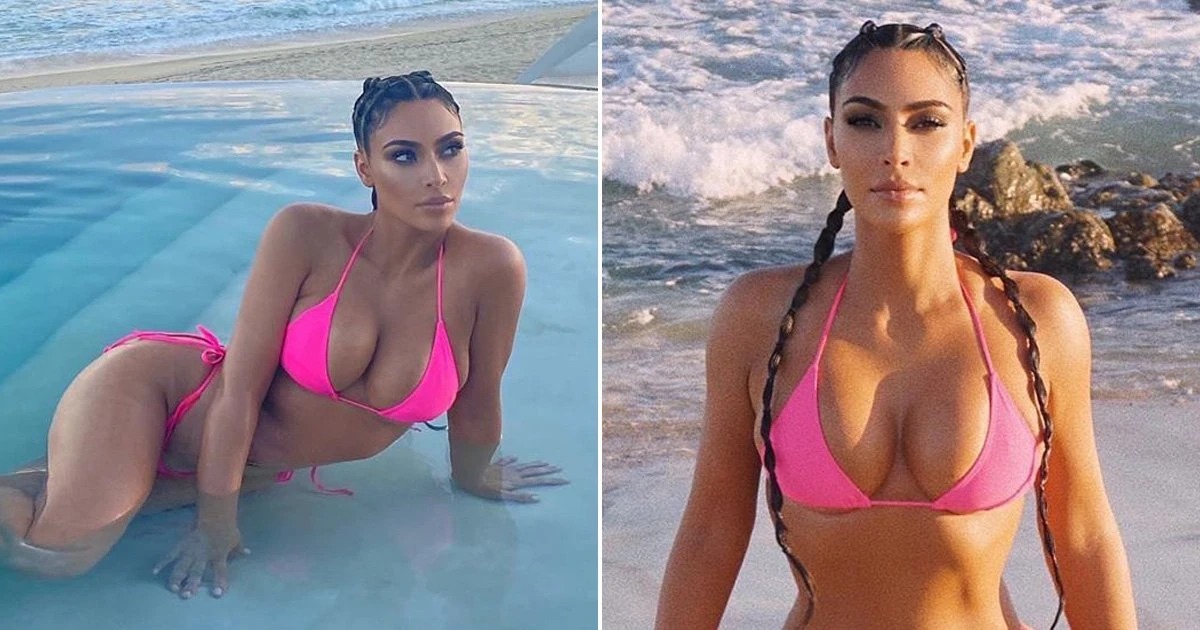 Kim Kardashian unleashes boobs as she wows in Barbie-sized ʙικιɴι on steamy