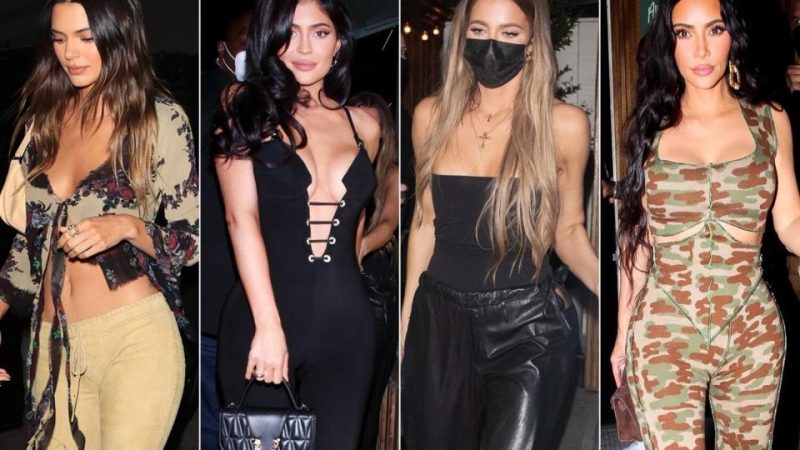 Kylie Jenner and Kim Kardashian show off their curves at Kendall Jenner’s 818 tequila launch party