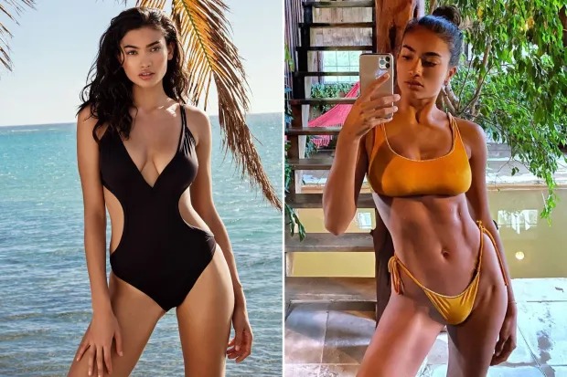 Model Kelly Gale wows in black cut-out swimsuit for latest shoot