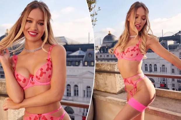 Jack Whitehall’s girlfriend Roxy Horner stuns in sheer lingerie for Valentine’s Day