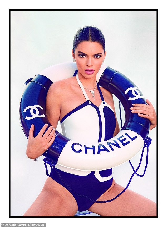 Kendall Jenner oozes glamour in a chic Chanel swimsuit as she sizzles for jaw-dropping nautical-inspired shoot