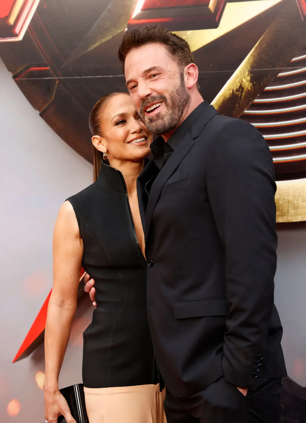 Jennifer Lopez and Ben Affleck share sweet smooch on ‘The Flash’ red carpet