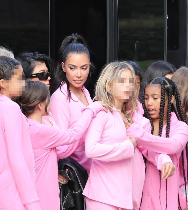 KOURT OUT Kim and Kourtney Kardashian look tense as they reunite for North’s 10th birthday sleepover in awkward new pics