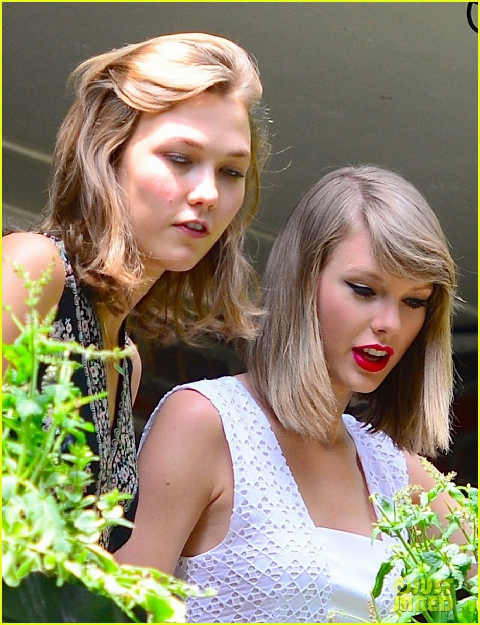 Taylor Swift Plants in Her Garden with Model BFF Karlie Kloss