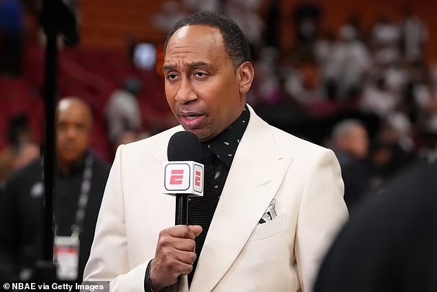 Tom Brady is urged to ‘do your thing, bro’ by ESPN’s Stephen A. Smith amid Kim Kardashian romance rumors – but analyst claims the pair are ‘just friends’