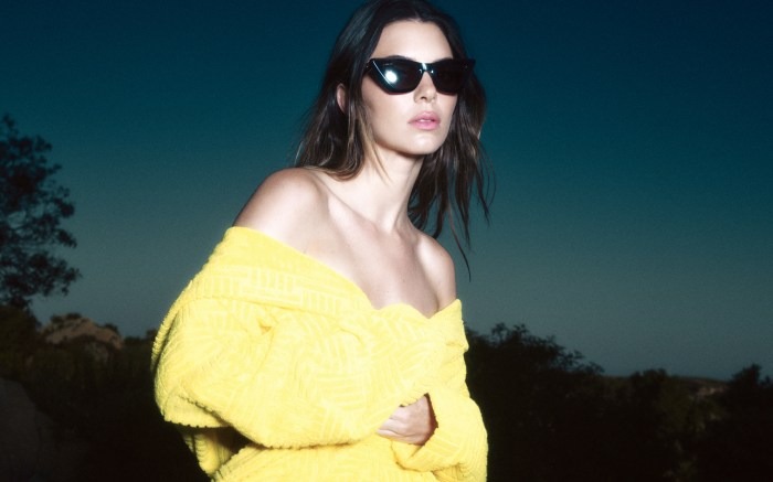 Kendall Jenner Stars in Stella McCartney’s Fall 2023 ‘Horse Power’ Campaign Wearing Only a Pair of Appaloosa-Print Thigh-High Boots