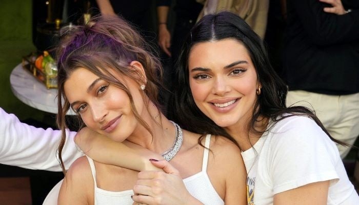 Hailey Bieber and Kendall Jenner shine in matching outfits for date night