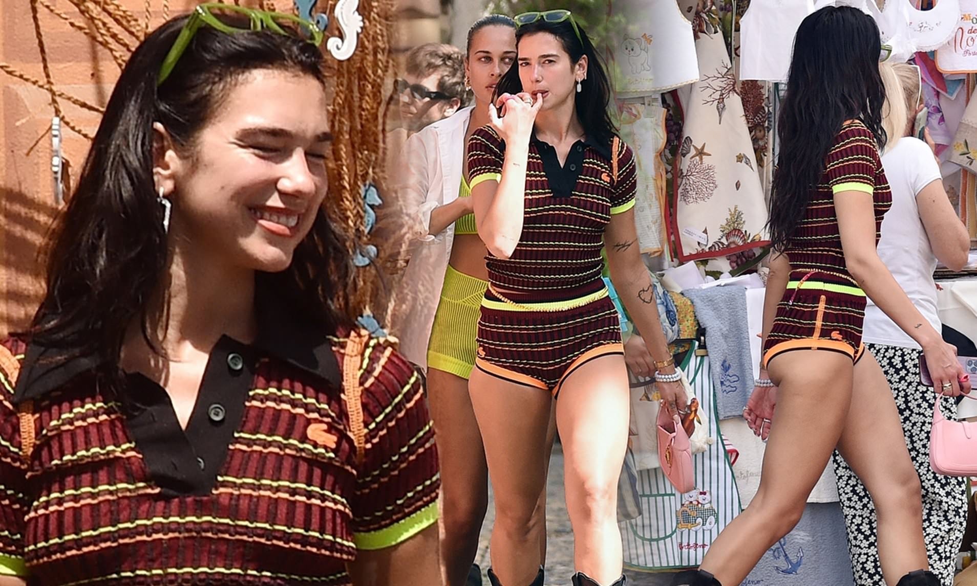 Dua Lipa puts on VERY cheeky display in skimpy shorts as she shows off her pert derrière: ‘Sun bum’