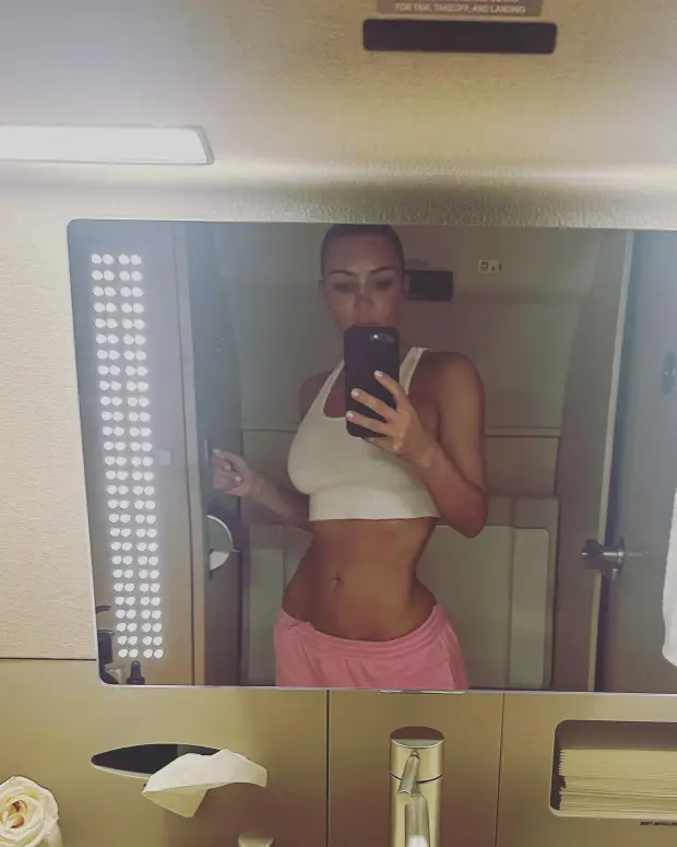 IS KIM OK? Kim Kardashian sparks concern as she flaunts extremely skinny waist for new mirror selfie inside private jet bathroom