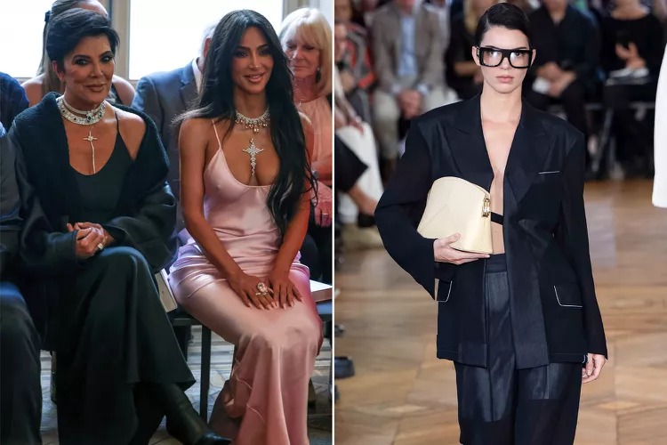 Kendall Jenner Walks the Victoria Beckham Catwalk as Sister Kim and Mom Kris Sit Front Row