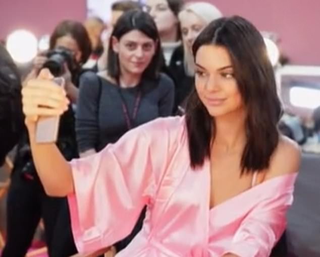 Kendall Jenner is branded an ‘unbearable b****’ after video resurfaces of her rolling her eyes and ‘dismissing’ a fan backstage at the Victoria’s Secret Fashion Show