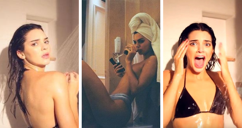 Kendall Jenner, Nude in the Bathroom