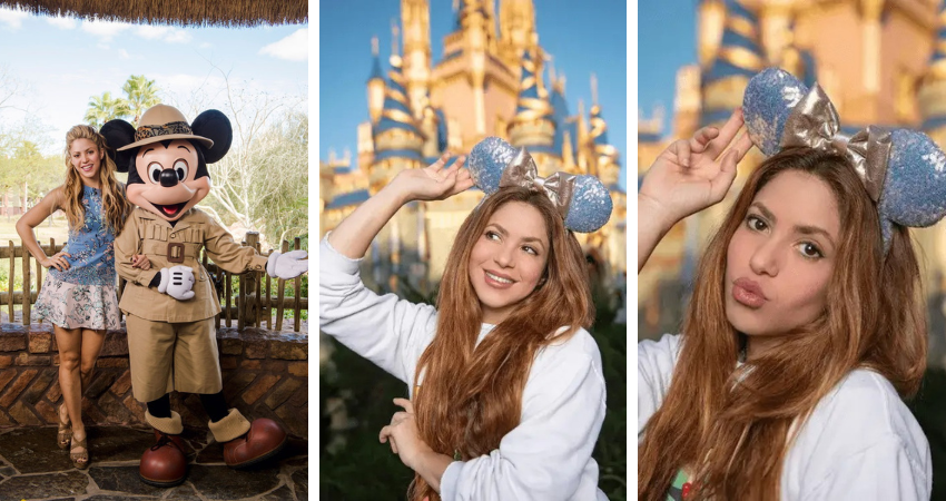 International star Shakira visits the Magic Kingdom