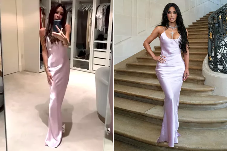 Victoria Beckham Loved the PFW Dress She Made for Kim Kardashian So Much She Made One for Herself — and You Too