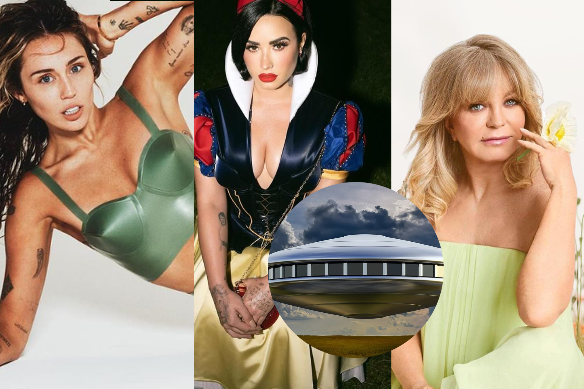 Miley Cyrus, Demi Lovato and Goldie Hawn’s encounters with aliens: It glowed yellow