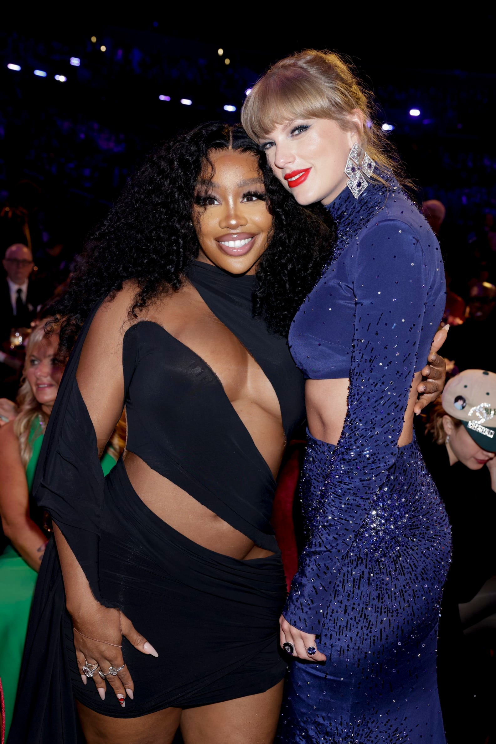 SZA and Taylor Swift Share a Sweet Hug at the Grammys Following Feud Rumors