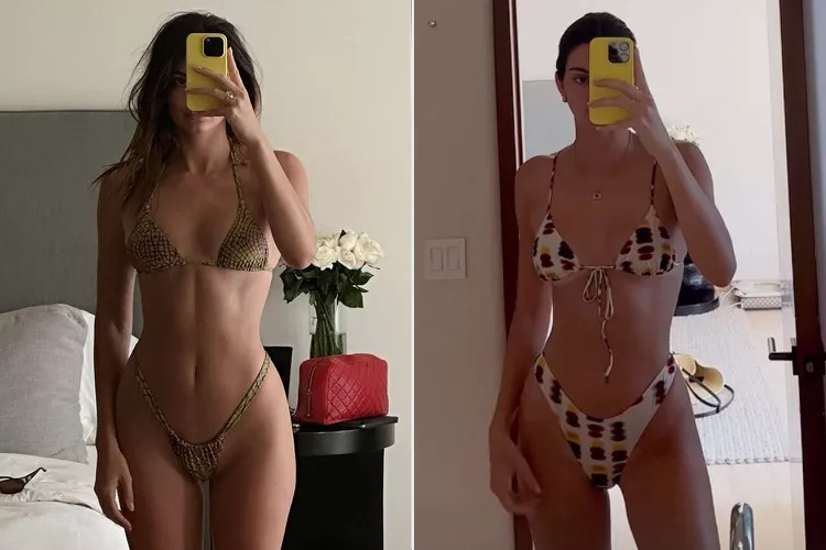 Kendall Jenner Models Two Bikinis During Girl’s Vacation in Mexico with Hailey Bieber