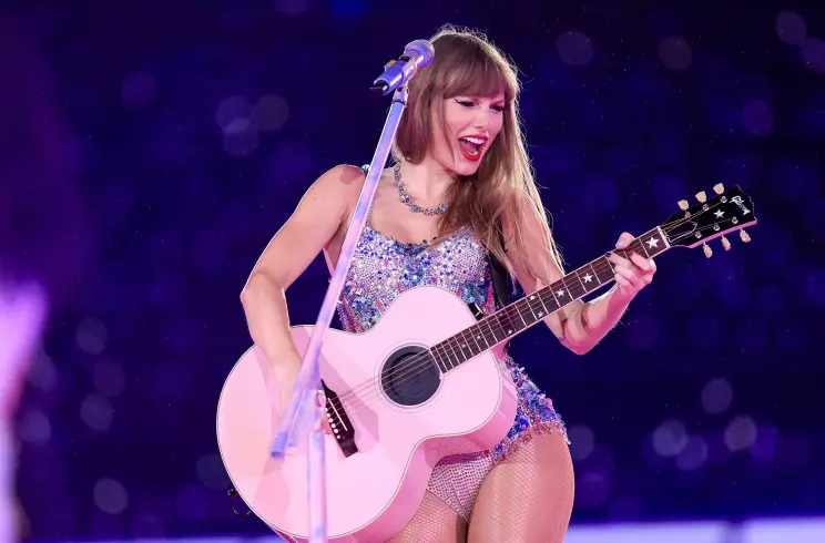 Taylor Swift appears in good spirits at Brazil show one week after ‘traumatic’ death of fan