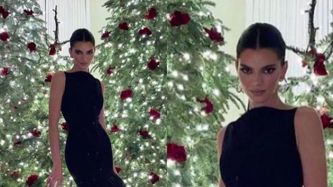 Kendall Jenner Wears Red Carpet-Ready Black Ball Gown to Family’s Low-Key Christmas Celebrations