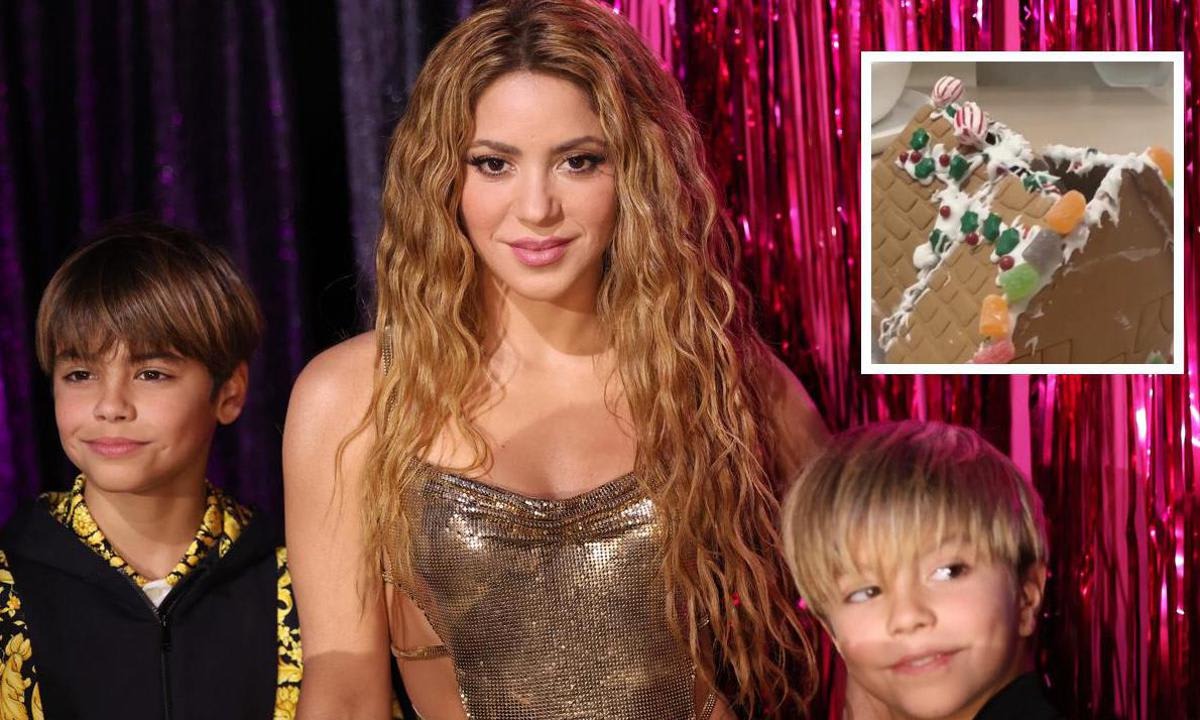 SHAKIRA MAKES THE WORST GINGERBREAD HOUSE EVER